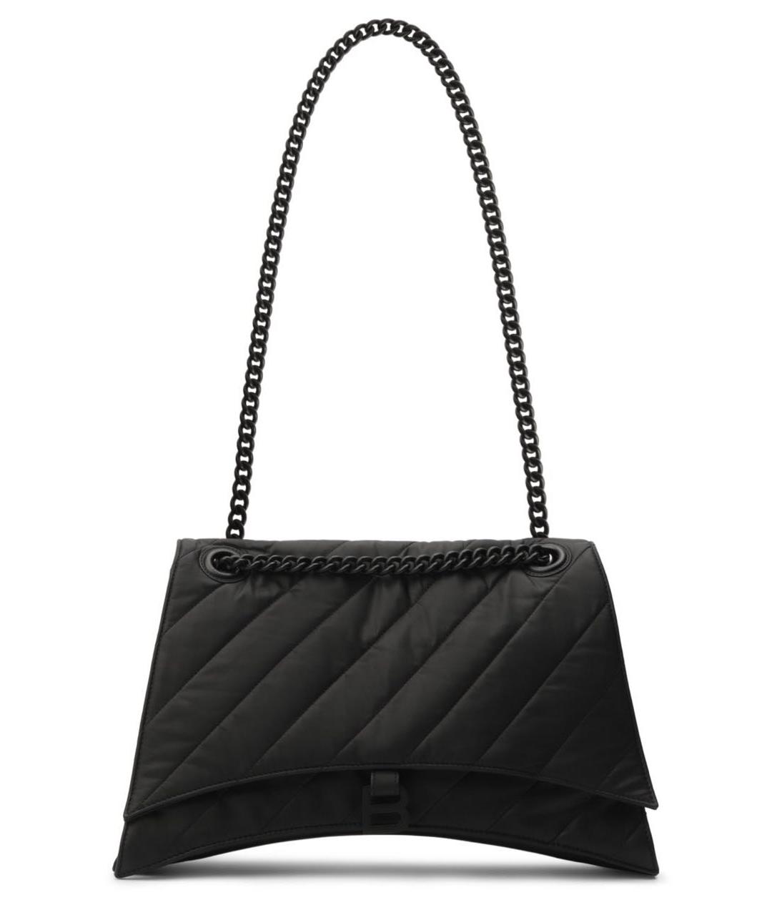 BALENCIAGA Черная кожаная сумка через плечо, фото 4