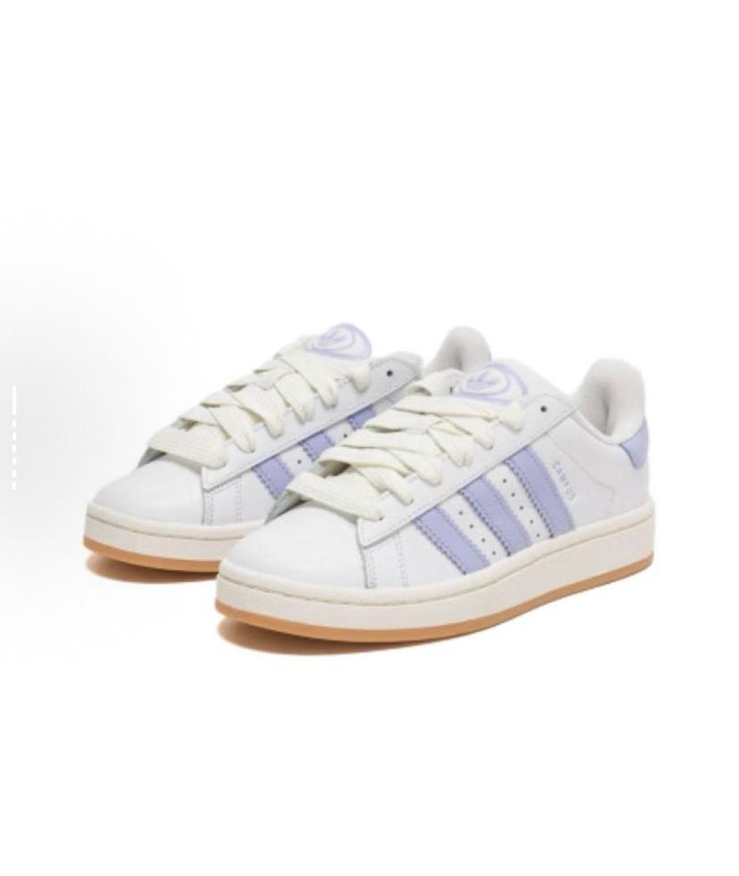 ADIDAS Белые кожаные кроссовки, фото 4
