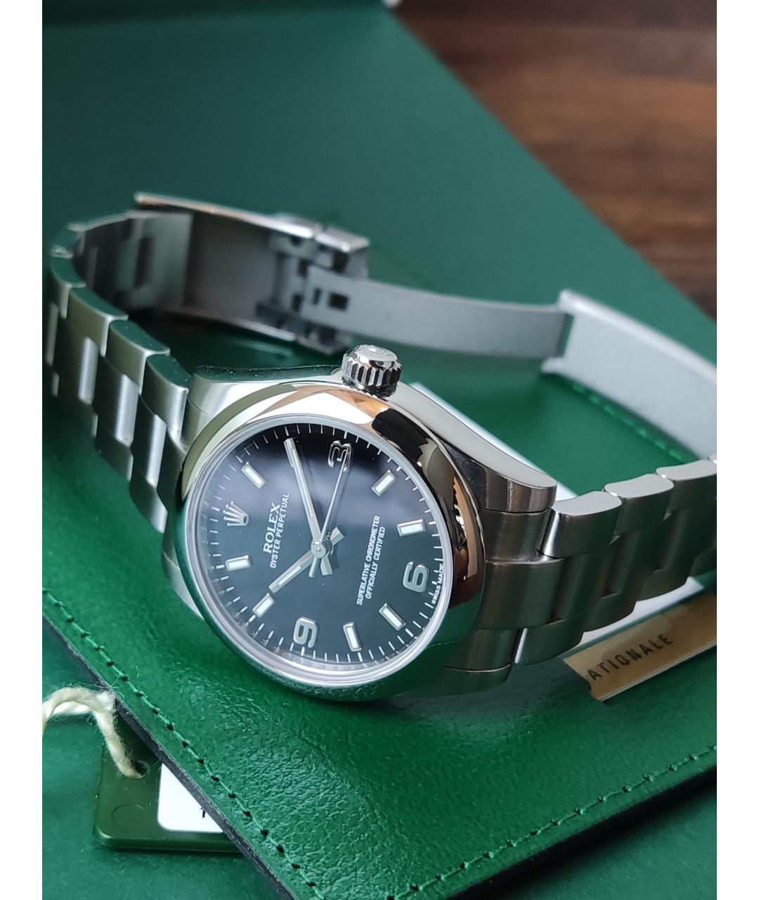 ROLEX Черные часы, фото 4