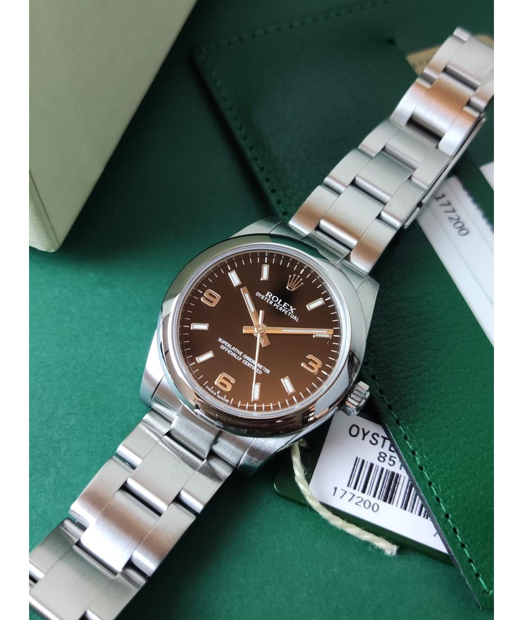 ROLEX Черные часы, фото 2
