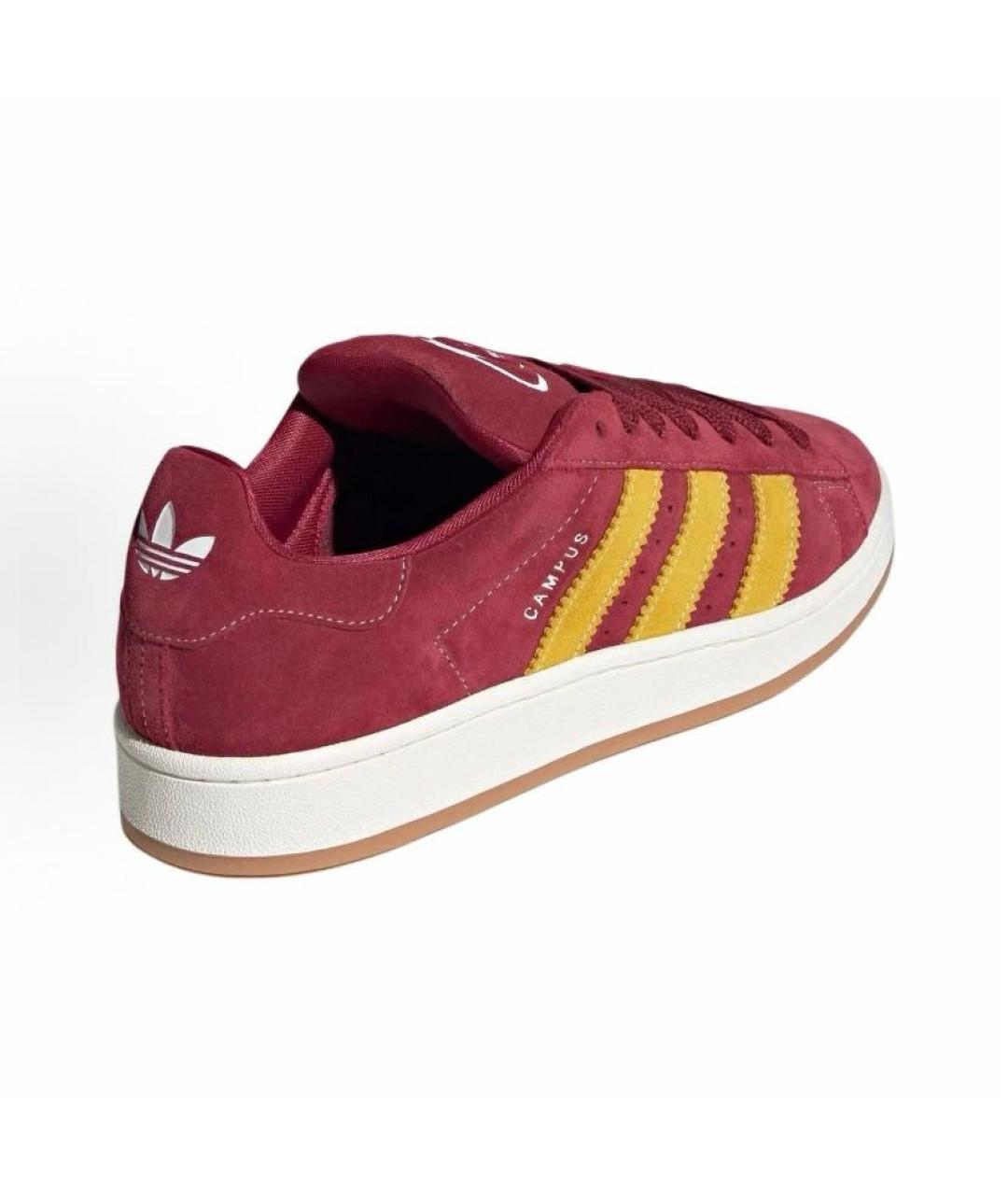 ADIDAS Красные замшевые кроссовки, фото 5