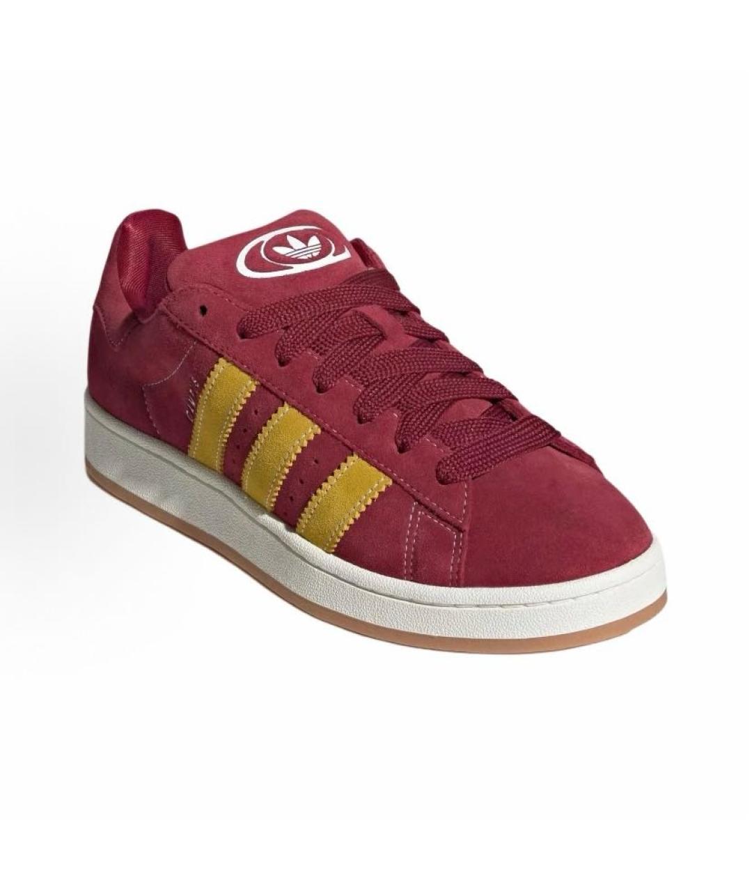 ADIDAS Красные замшевые кроссовки, фото 4