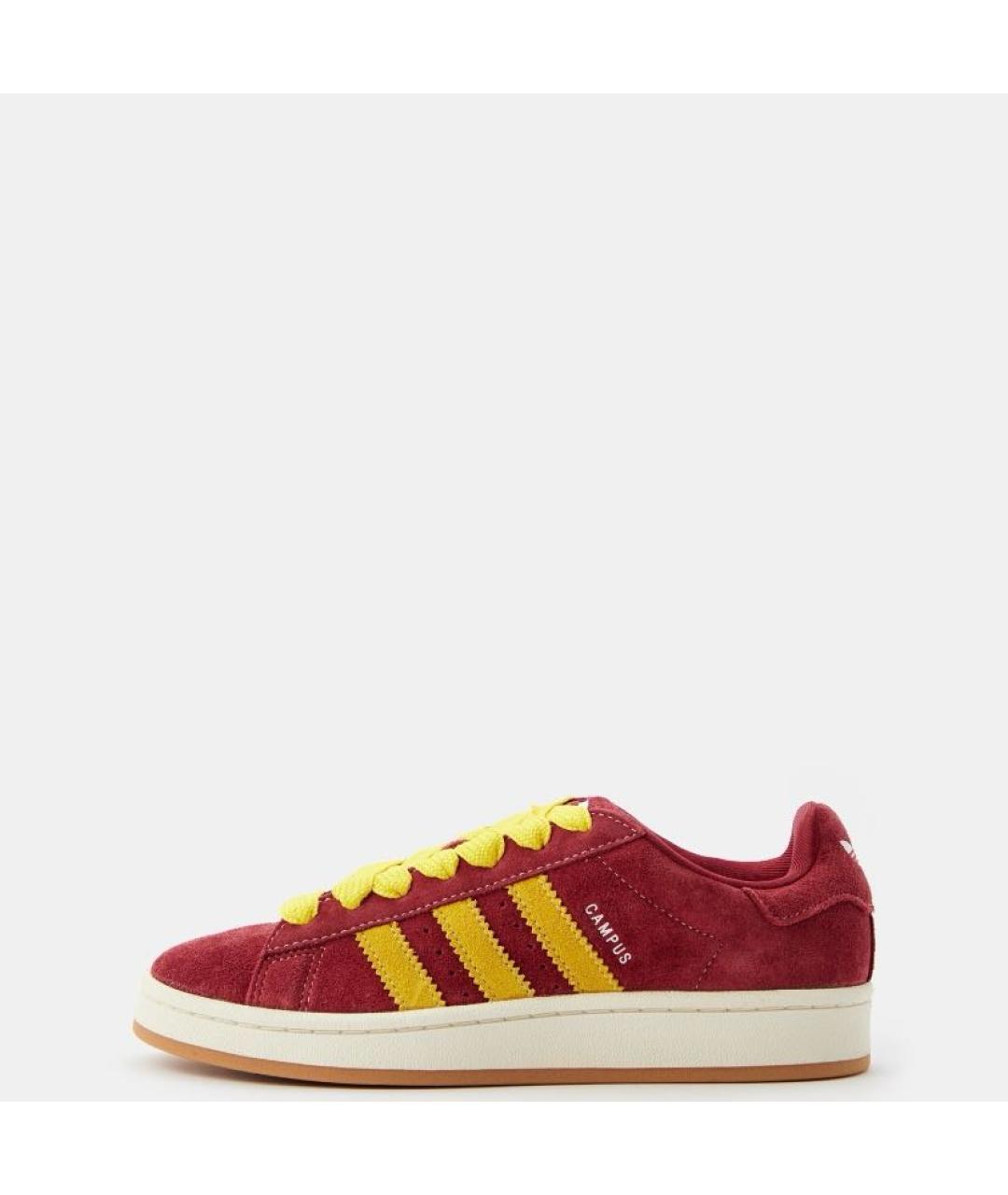 ADIDAS Красные замшевые кроссовки, фото 2