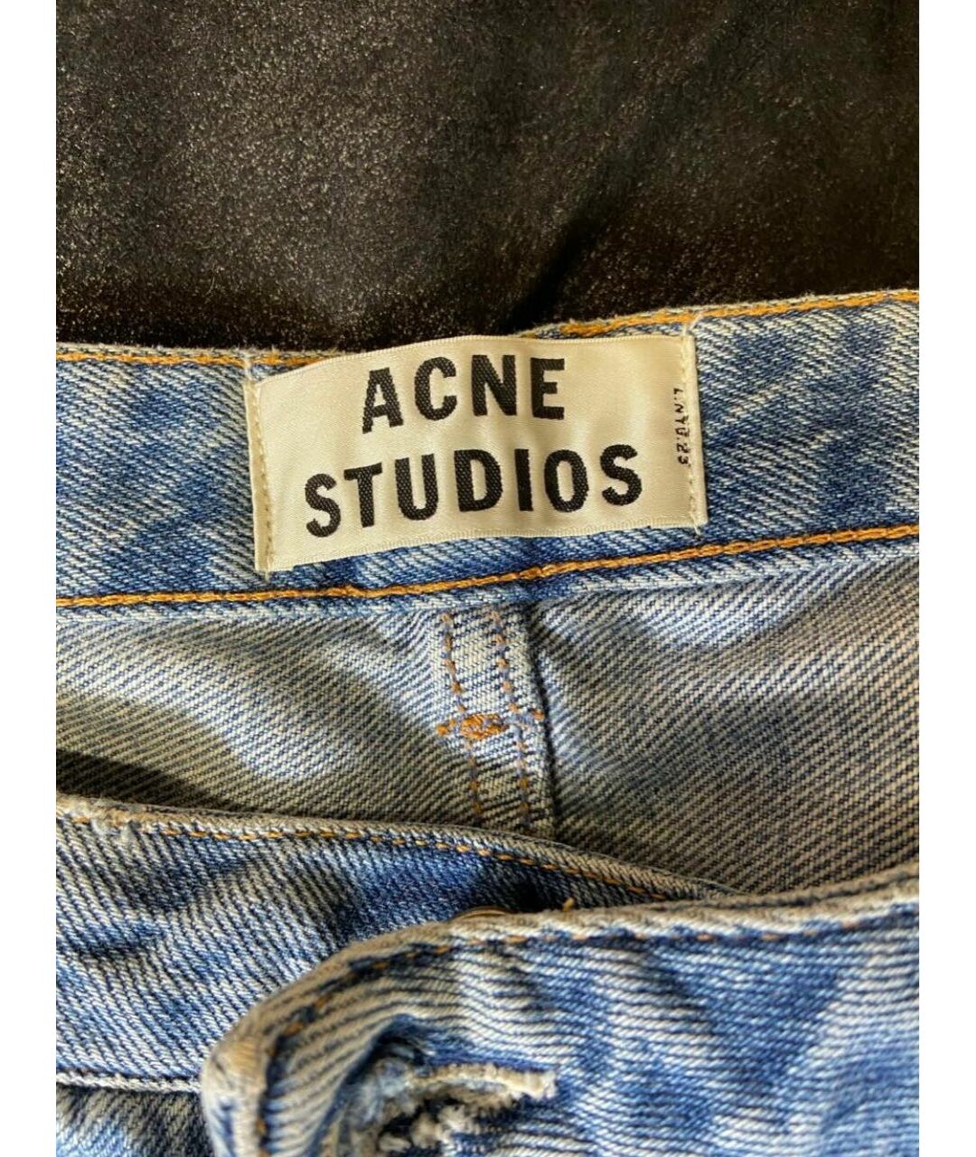 ACNE STUDIOS Синие хлопковые прямые джинсы, фото 8