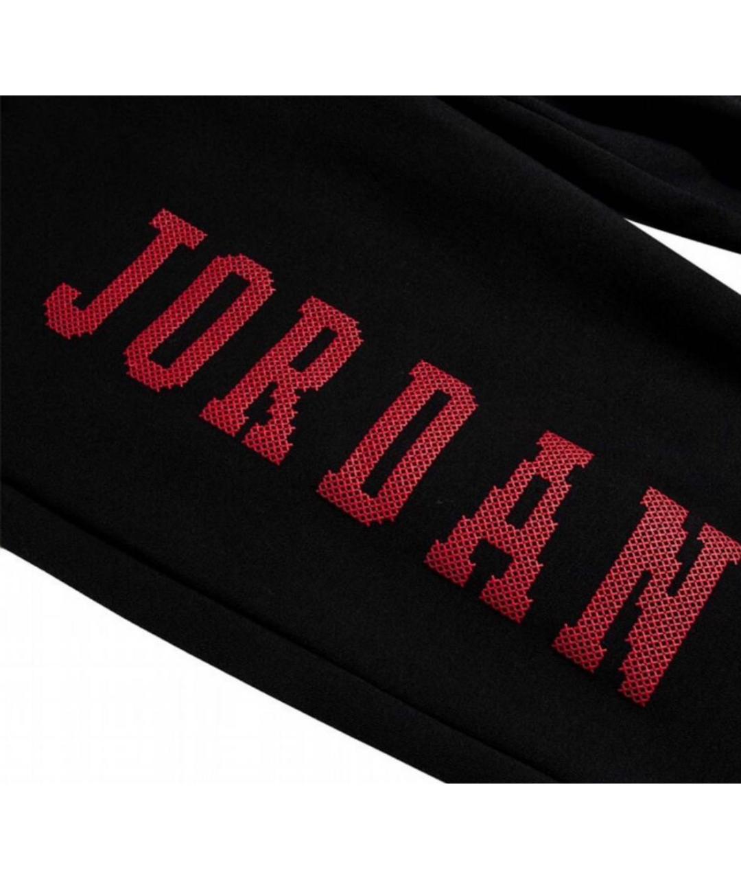 JORDAN Черный хлопковый спортивный костюм, фото 4