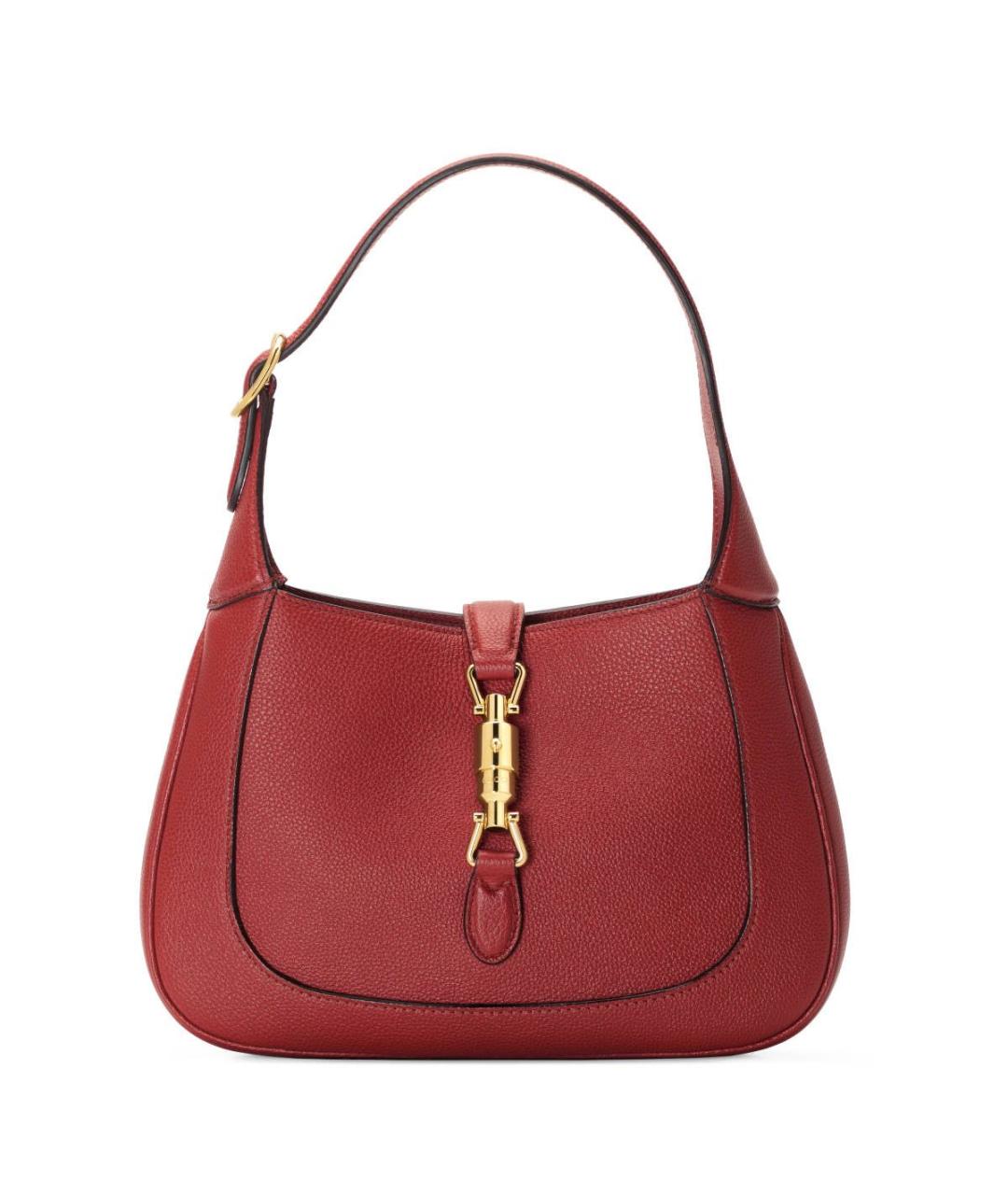 GUCCI Бордовая кожаная сумка с короткими ручками, фото 9