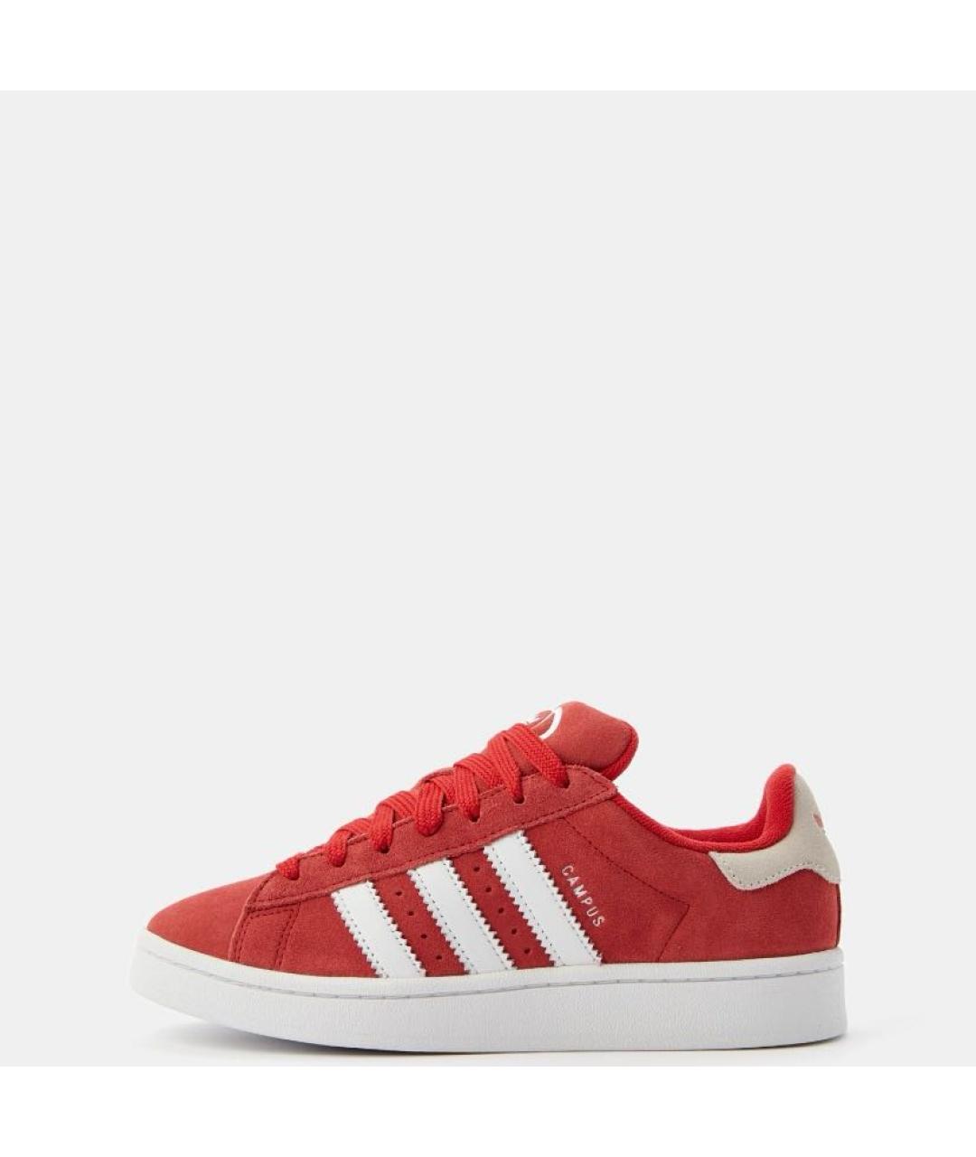 ADIDAS Красные замшевые кроссовки, фото 2