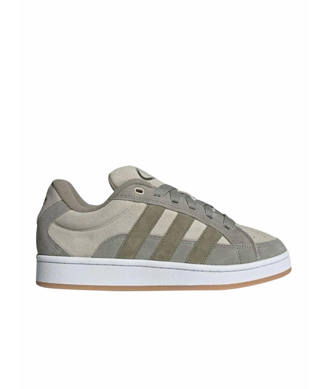 ADIDAS Бежевые замшевые кроссовки, фото 1