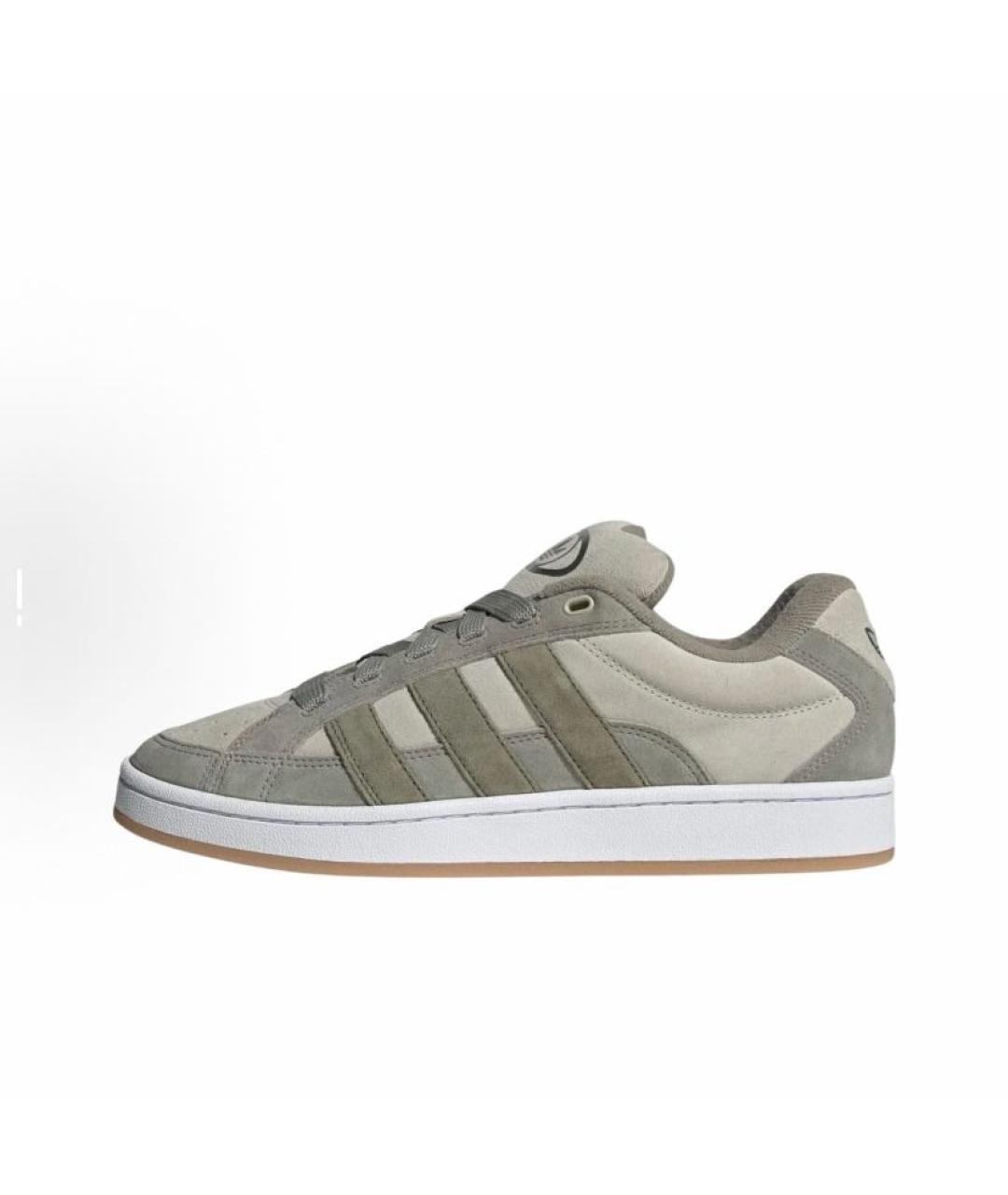 ADIDAS Бежевые замшевые кроссовки, фото 3