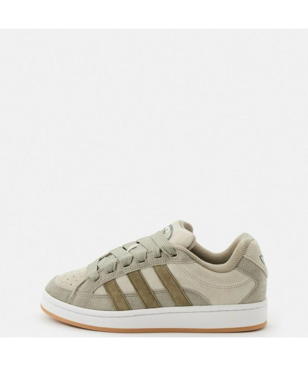 ADIDAS Бежевые замшевые кроссовки, фото 2