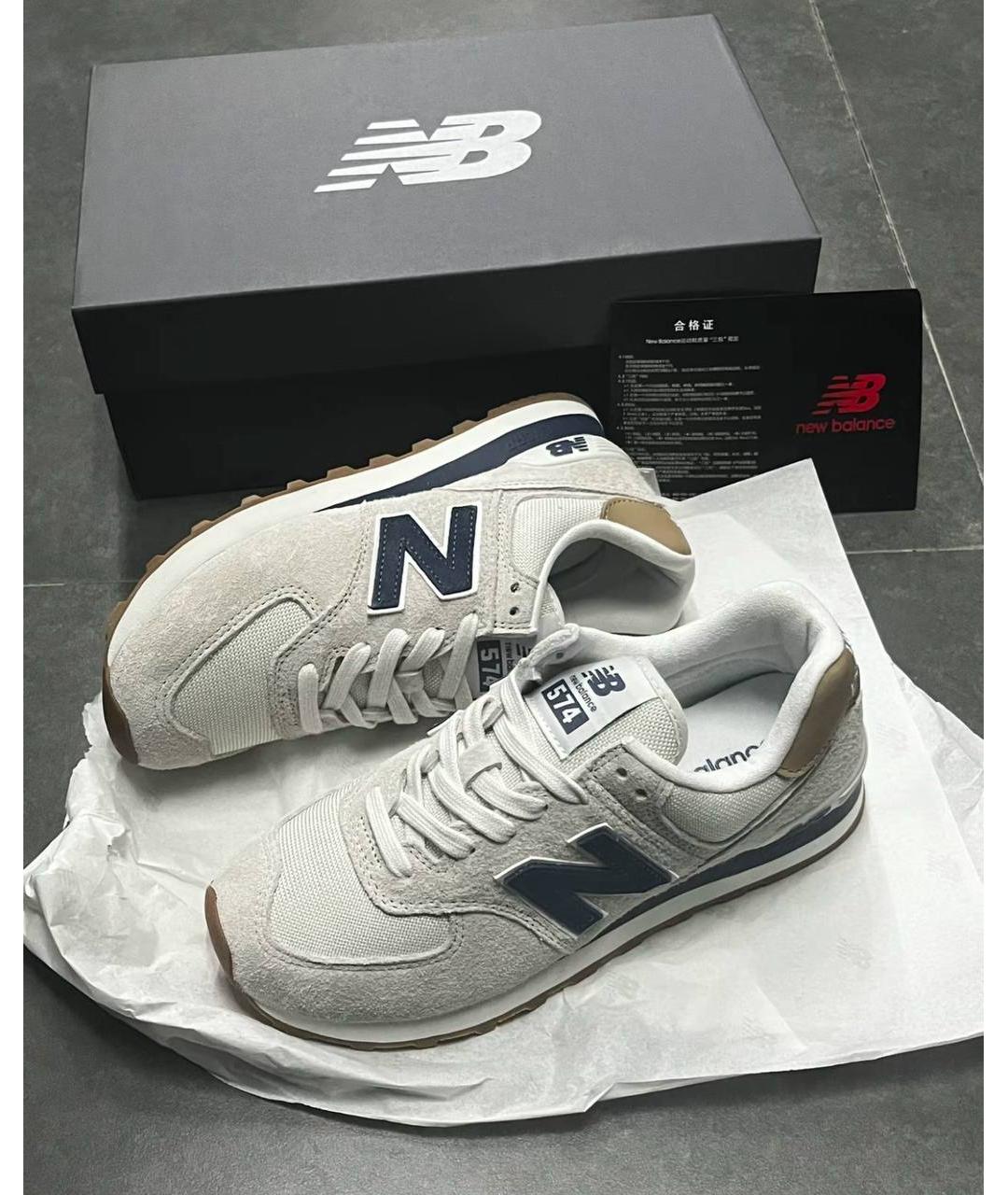 NEW BALANCE Белые низкие кроссовки / кеды, фото 3