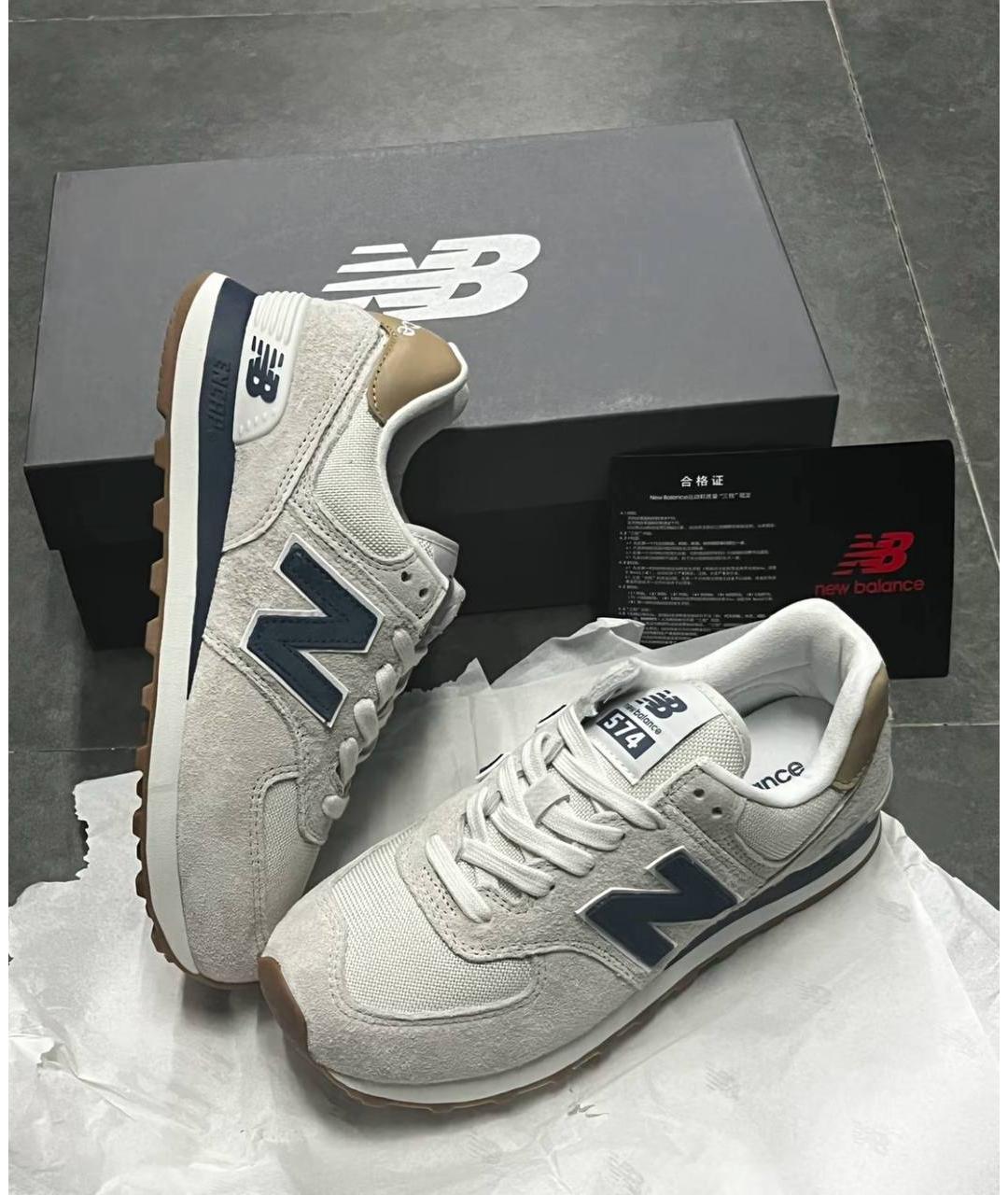 NEW BALANCE Белые низкие кроссовки / кеды, фото 4