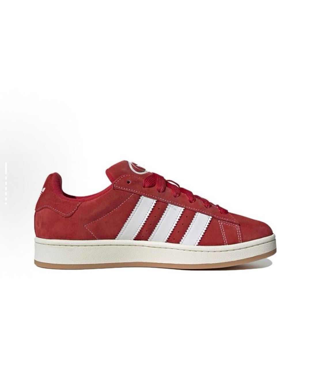 ADIDAS Красные замшевые кроссовки, фото 7