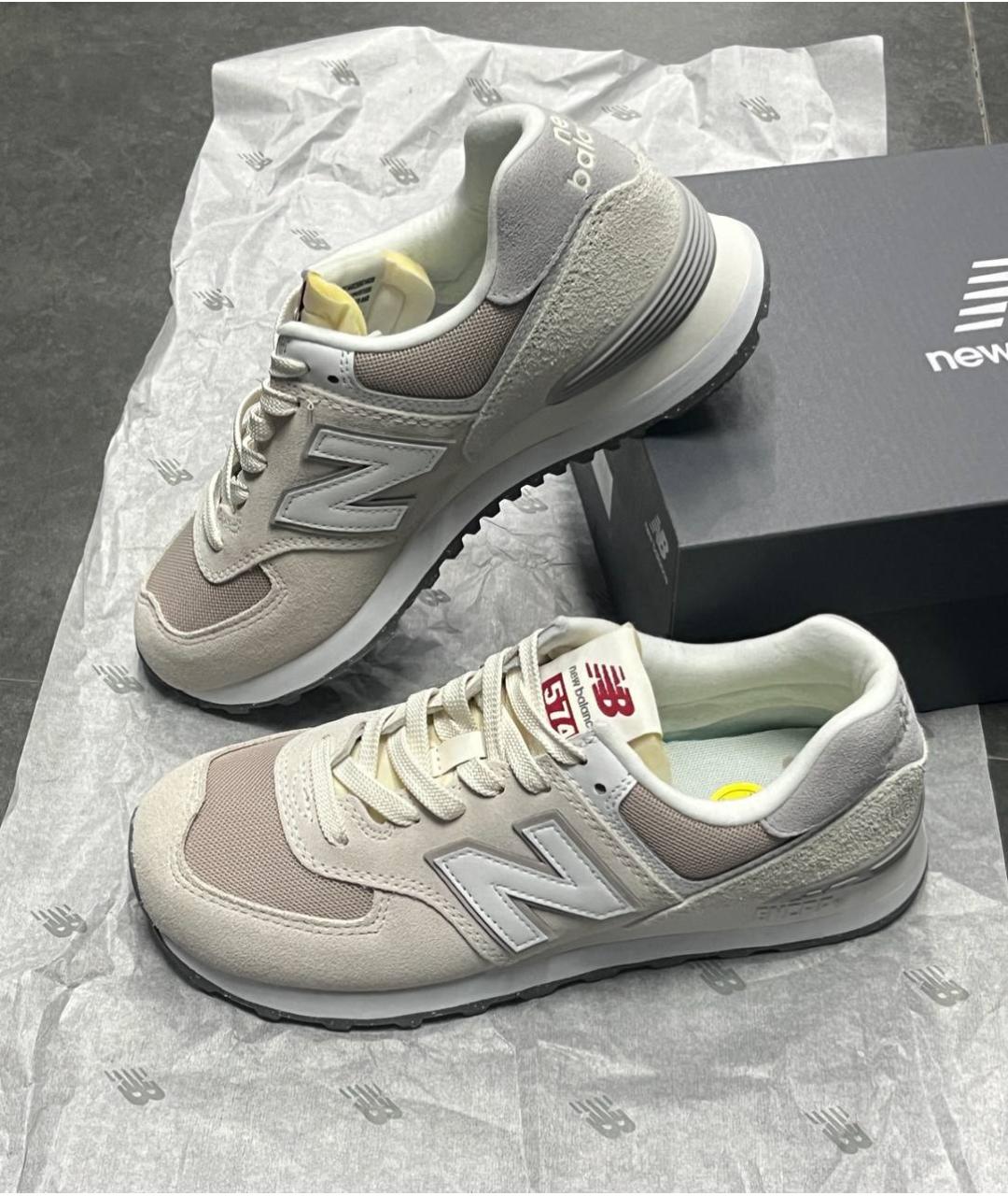 NEW BALANCE Белые низкие кроссовки / кеды, фото 5