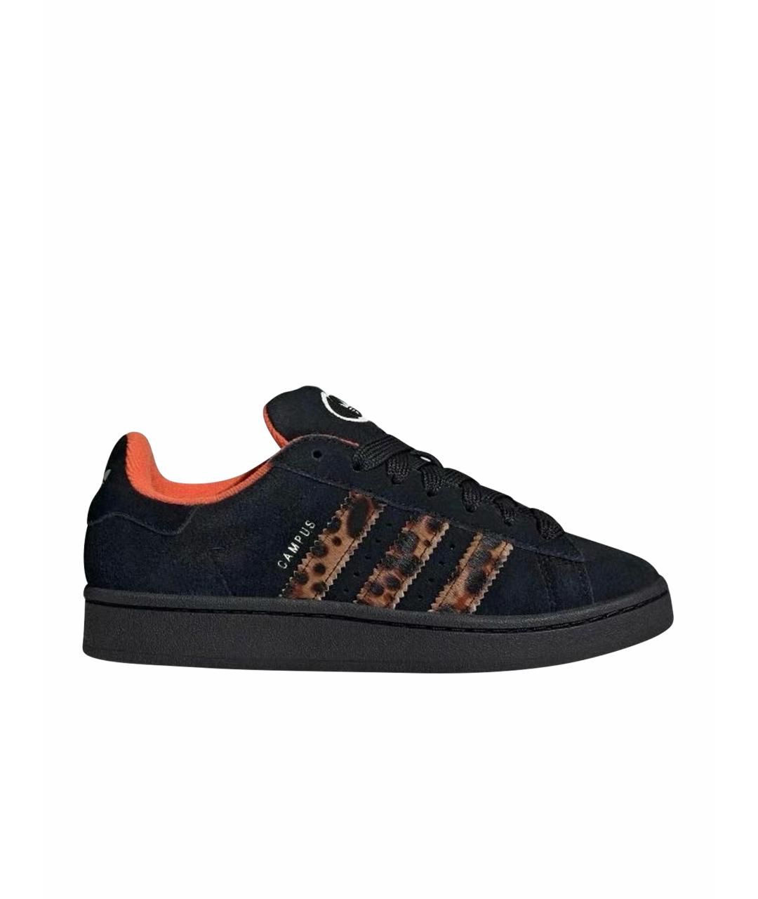 ADIDAS Черные замшевые кроссовки, фото 1