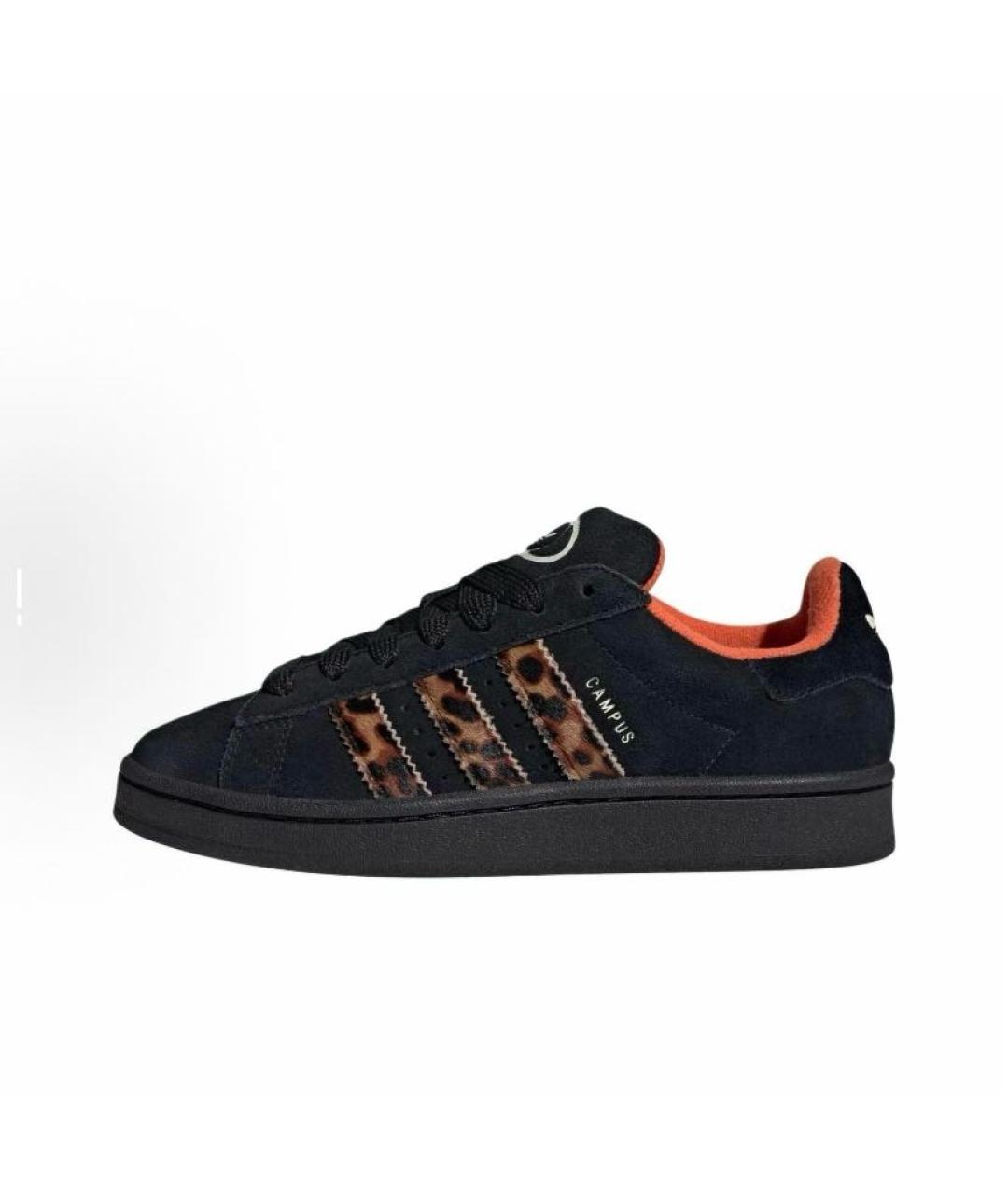 ADIDAS Черные замшевые кроссовки, фото 2
