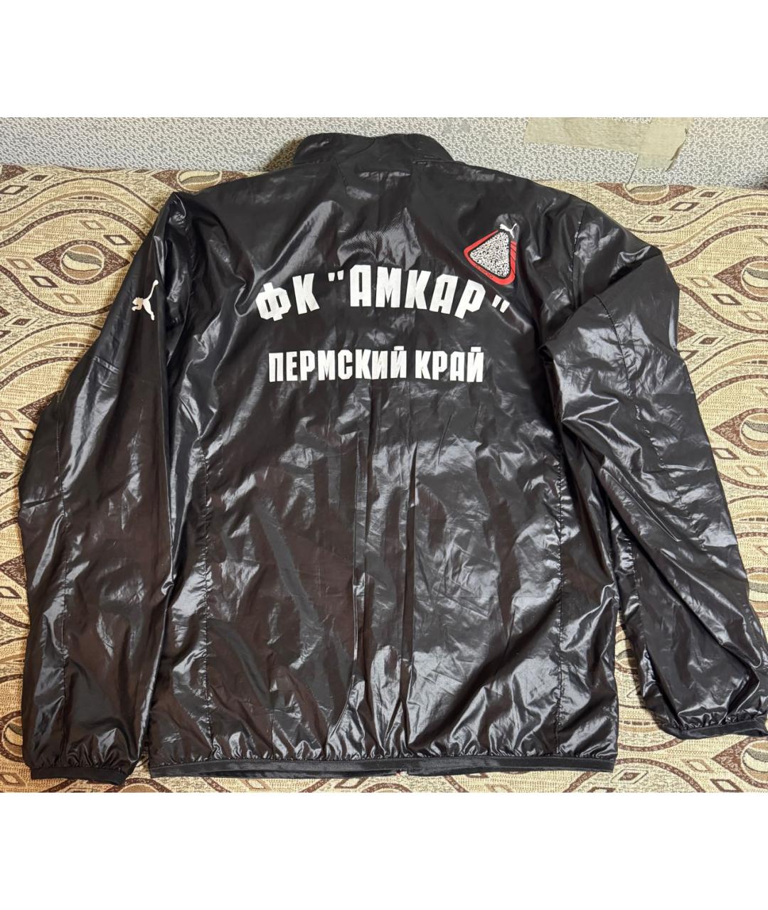 PUMA Черная полиэстеровая спортивная куртка, фото 2