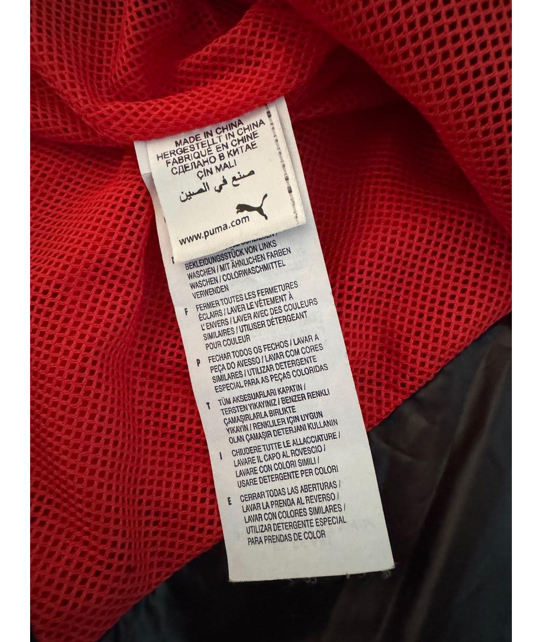 PUMA Черная полиэстеровая спортивная куртка, фото 8