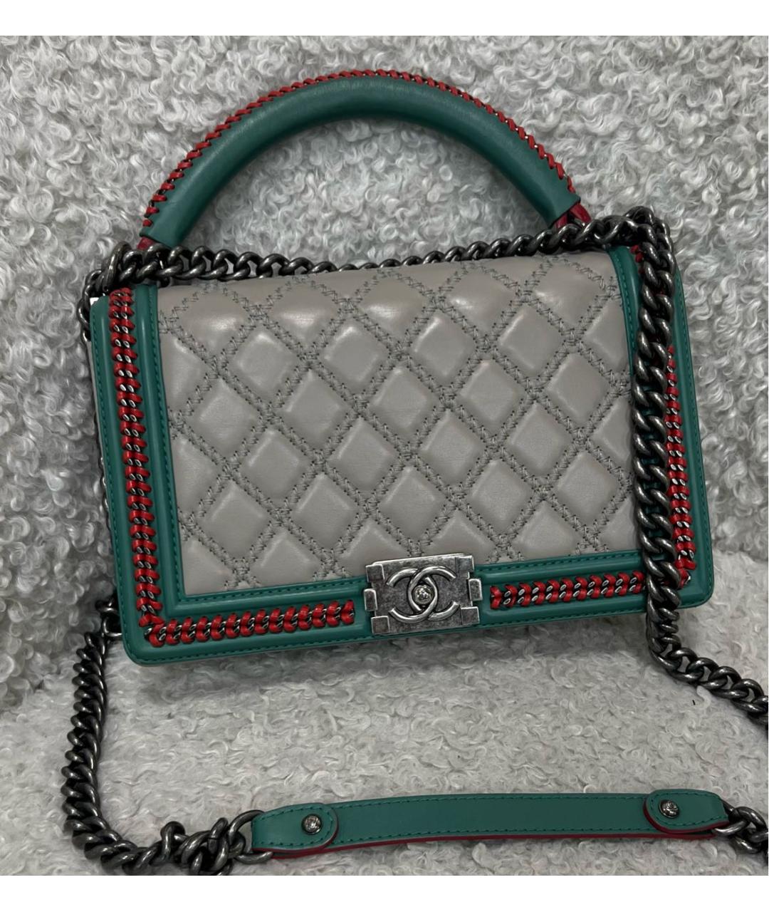 CHANEL Кожаная сумка через плечо, фото 5