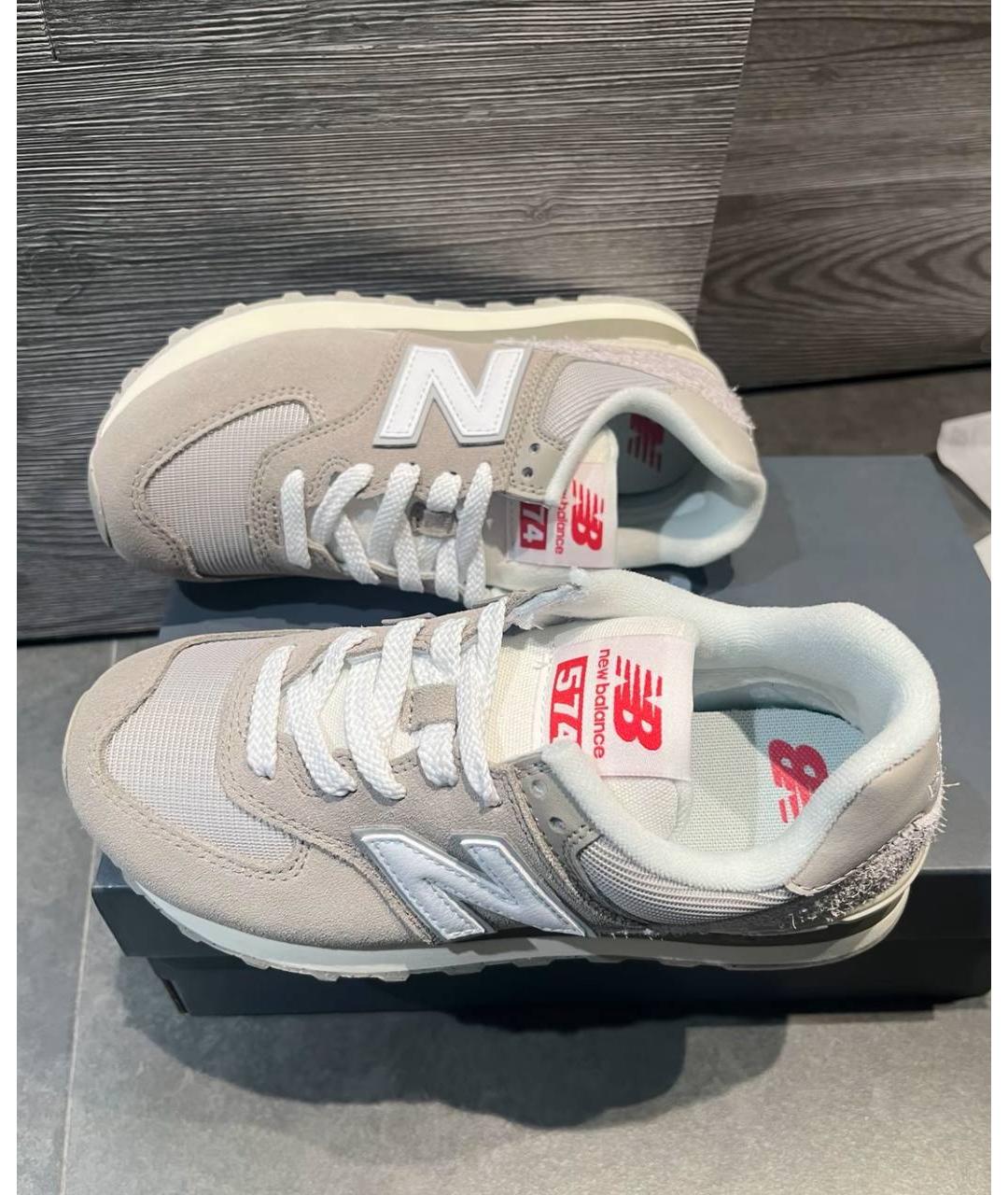 NEW BALANCE Бежевые низкие кроссовки / кеды, фото 5