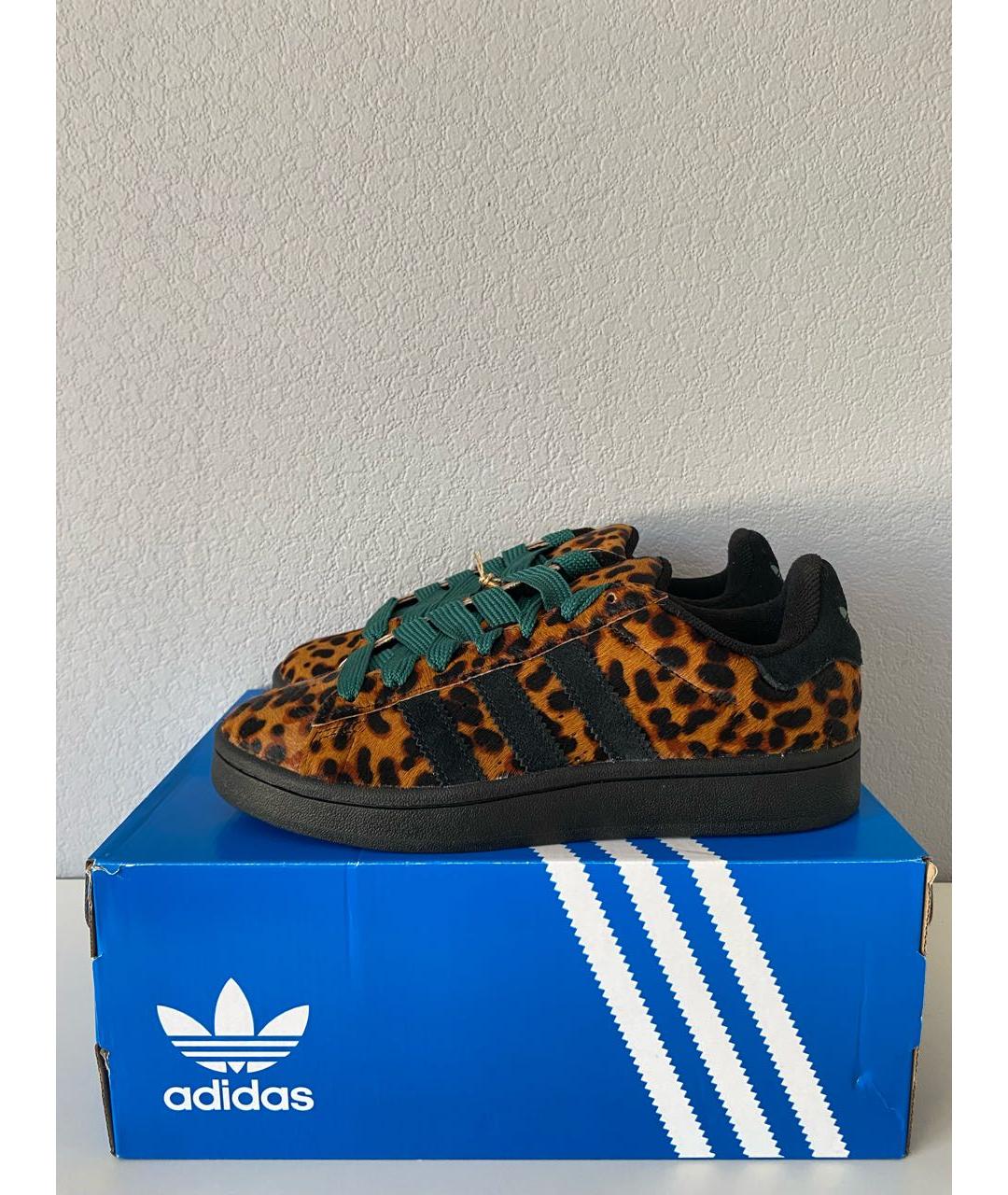ADIDAS Черные замшевые кроссовки, фото 4