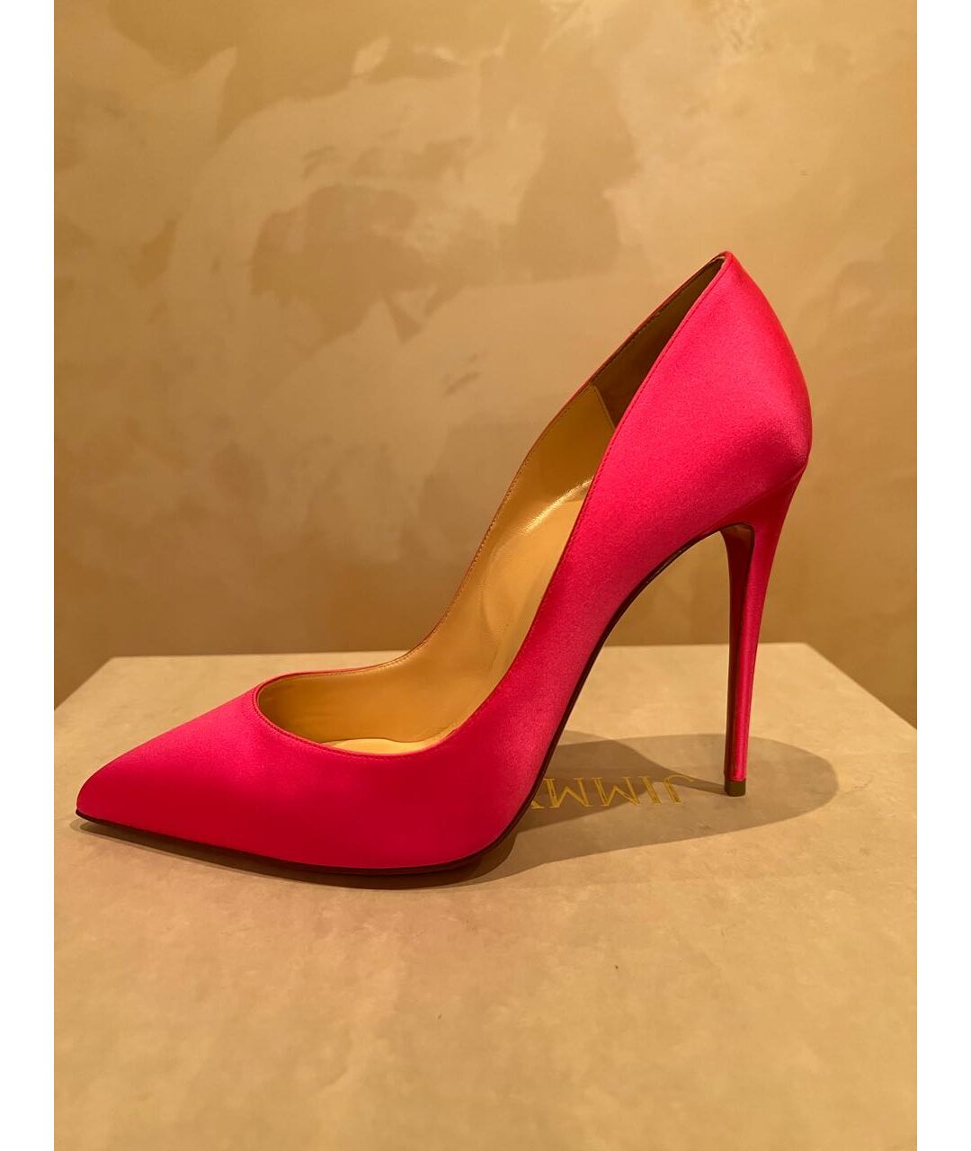 CHRISTIAN LOUBOUTIN Фуксия текстильные туфли, фото 8