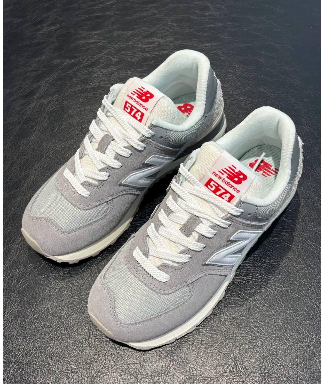 NEW BALANCE Серые низкие кроссовки / кеды, фото 4