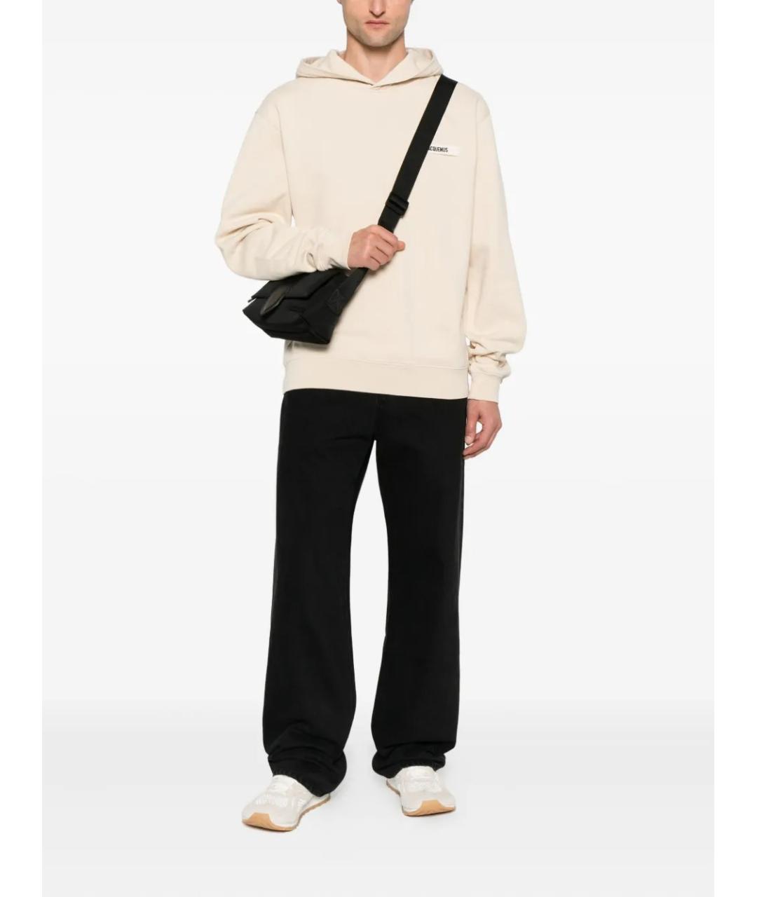 JACQUEMUS Черные хлопковые прямые джинсы, фото 2