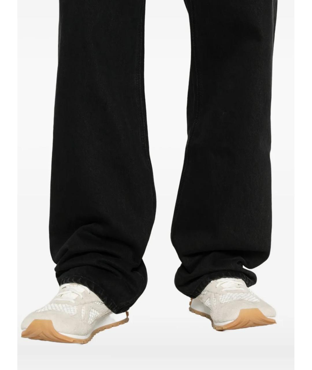 JACQUEMUS Черные хлопковые прямые джинсы, фото 5