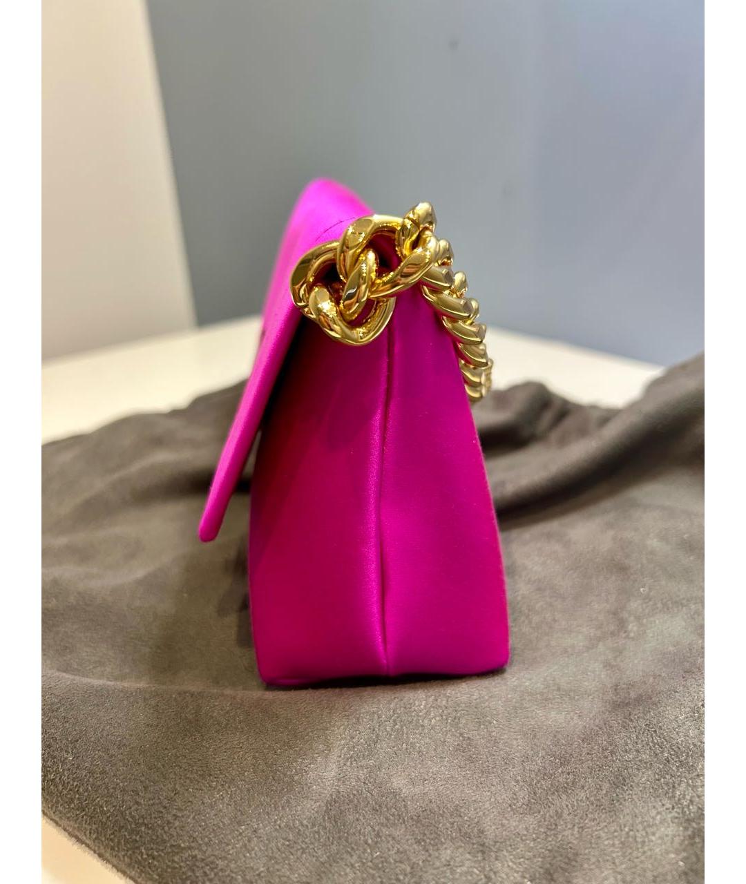 TOM FORD Фуксия тканевая сумка с короткими ручками, фото 4