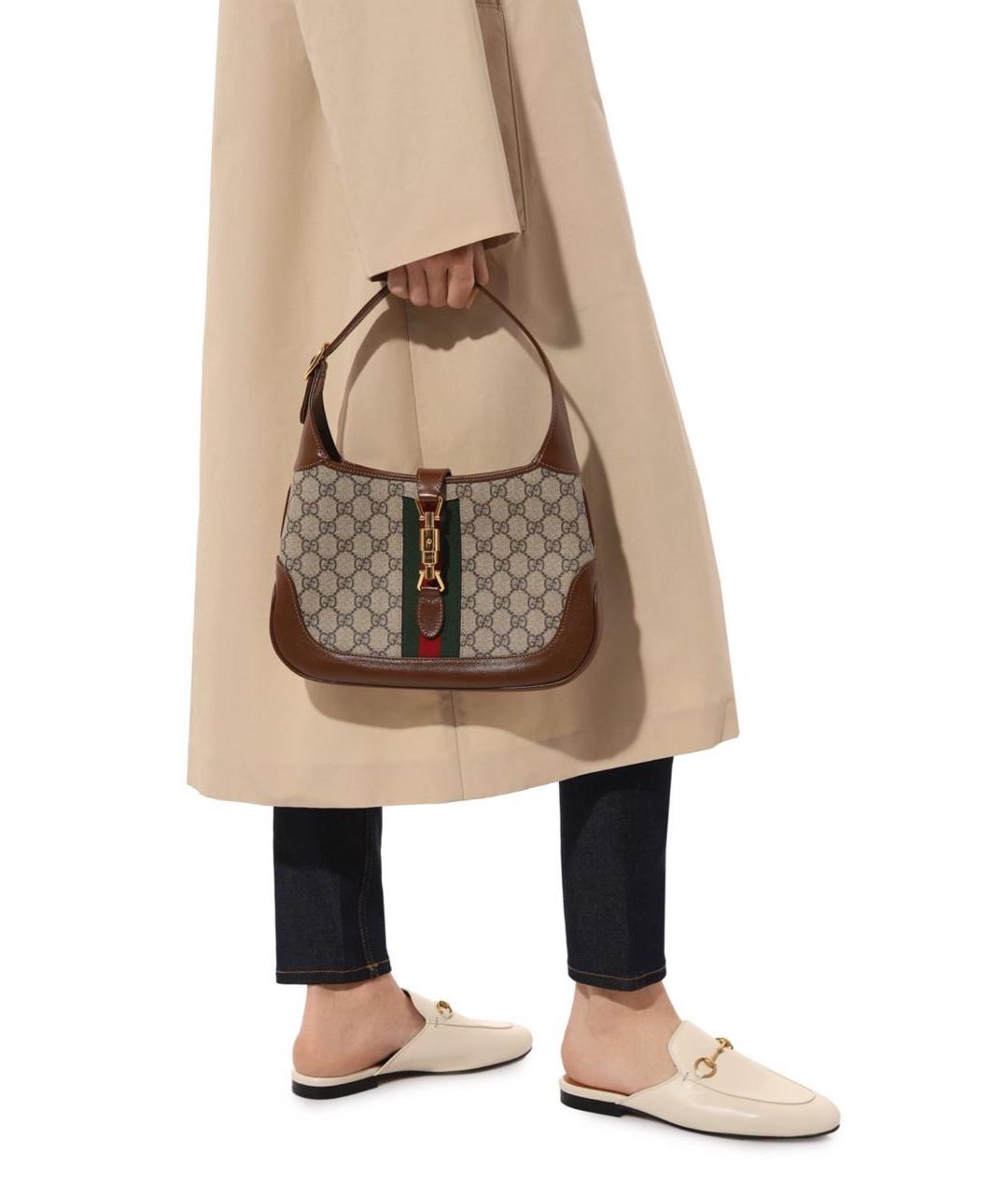 GUCCI Коричневая сумка с короткими ручками, фото 4