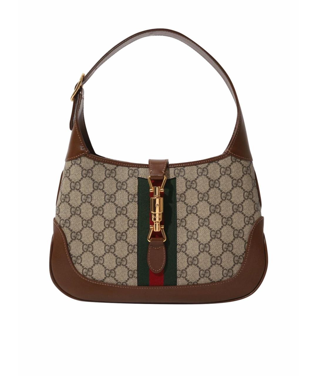 GUCCI Коричневая сумка с короткими ручками, фото 1
