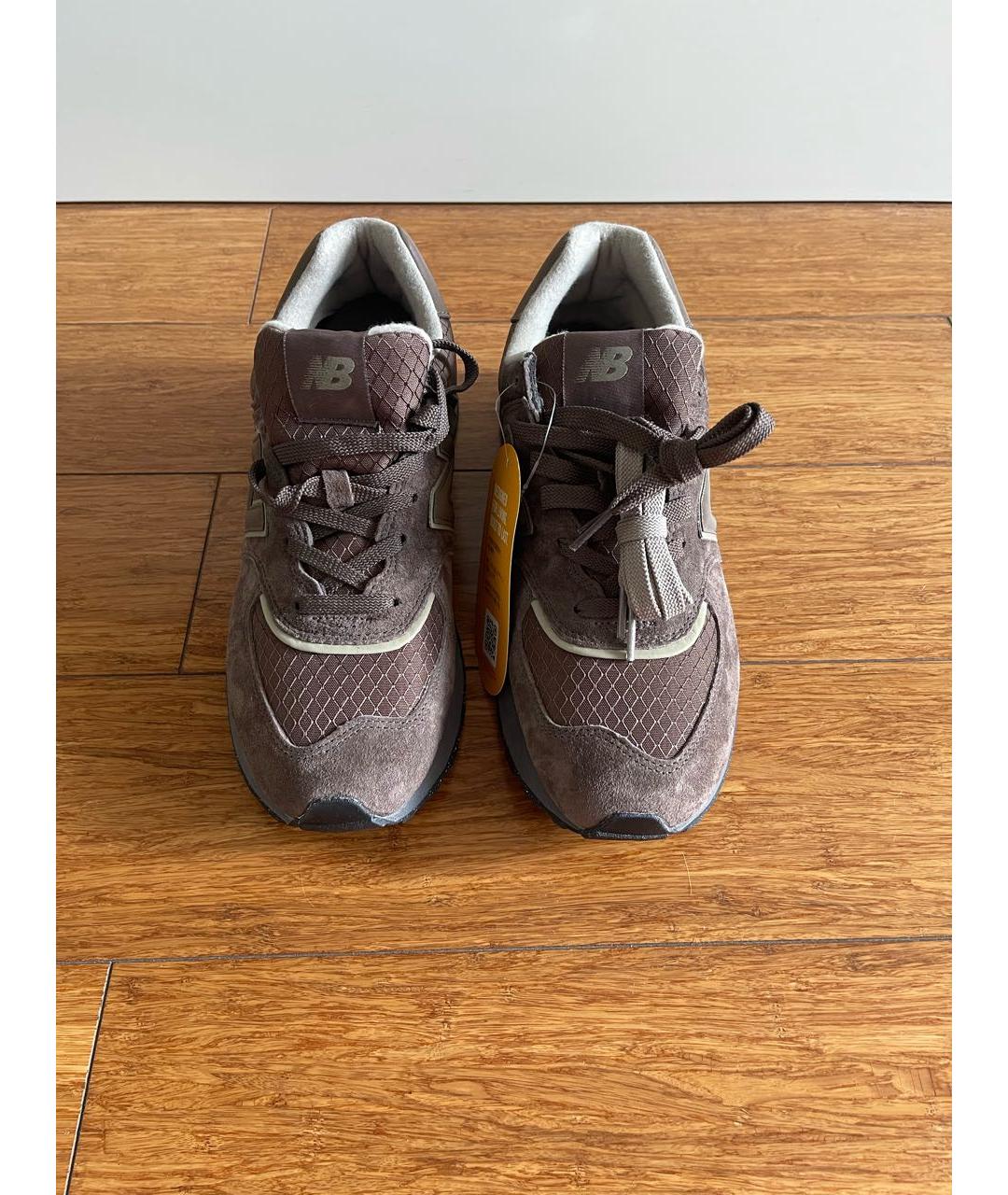 NEW BALANCE Коричневые замшевые низкие кроссовки / кеды, фото 2