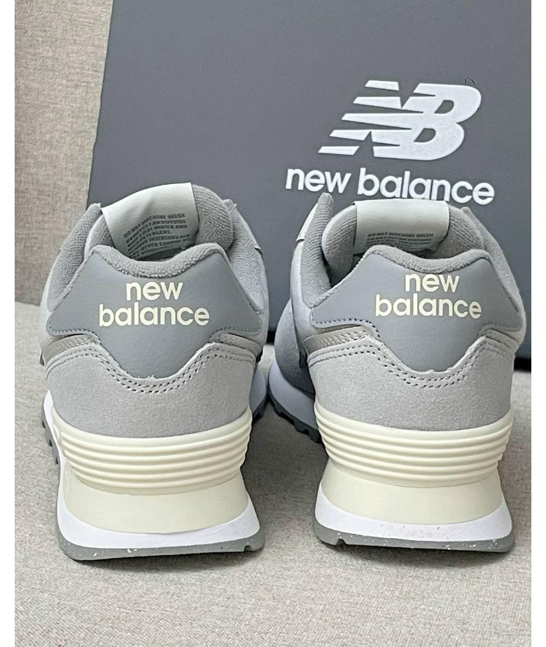 NEW BALANCE Серые низкие кроссовки / кеды, фото 3