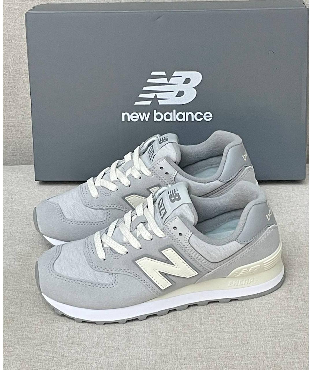 NEW BALANCE Серые низкие кроссовки / кеды, фото 2