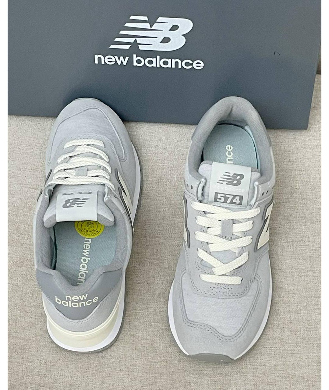 NEW BALANCE Серые низкие кроссовки / кеды, фото 5