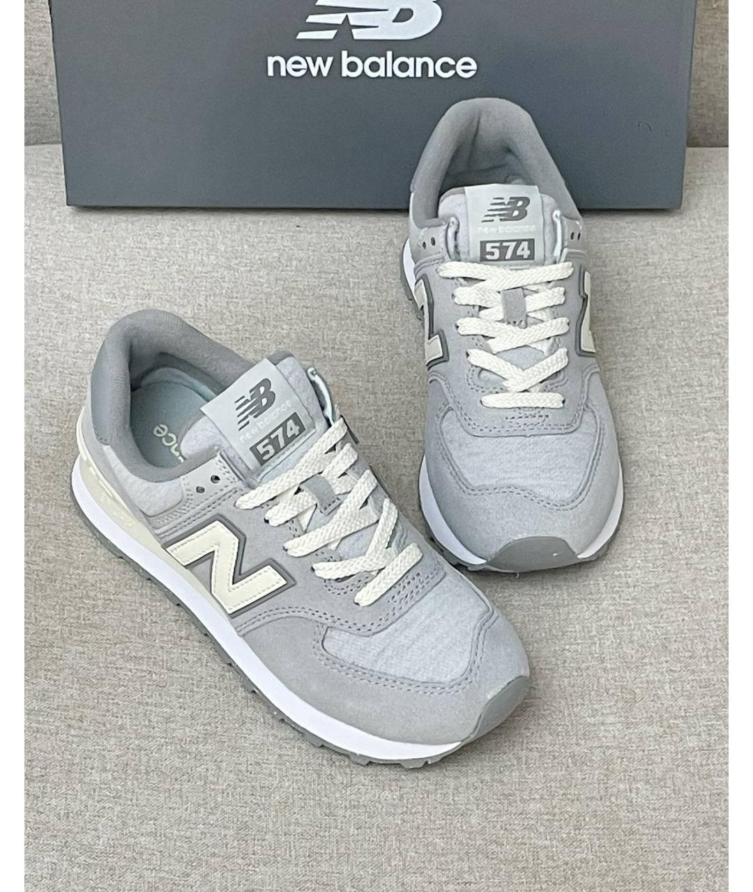 NEW BALANCE Серые низкие кроссовки / кеды, фото 4