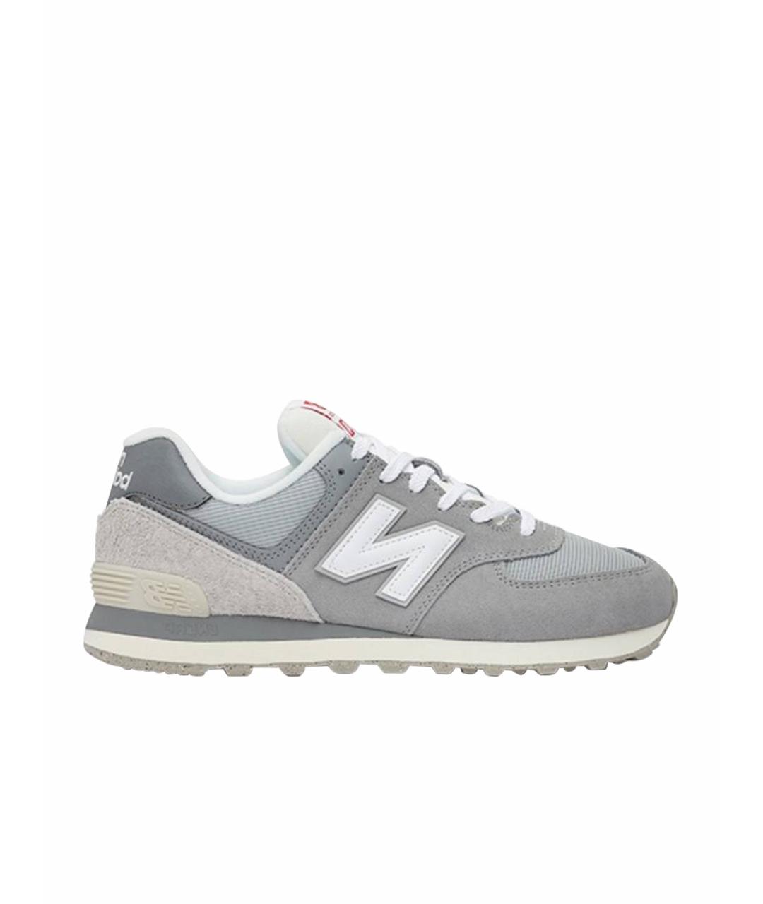 NEW BALANCE Серые низкие кроссовки / кеды, фото 1