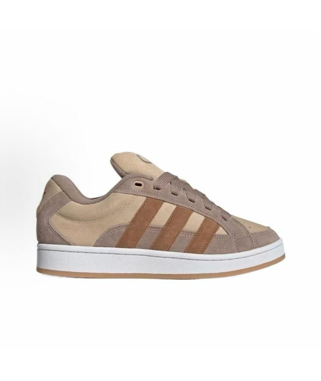 ADIDAS Бежевые замшевые кроссовки, фото 7