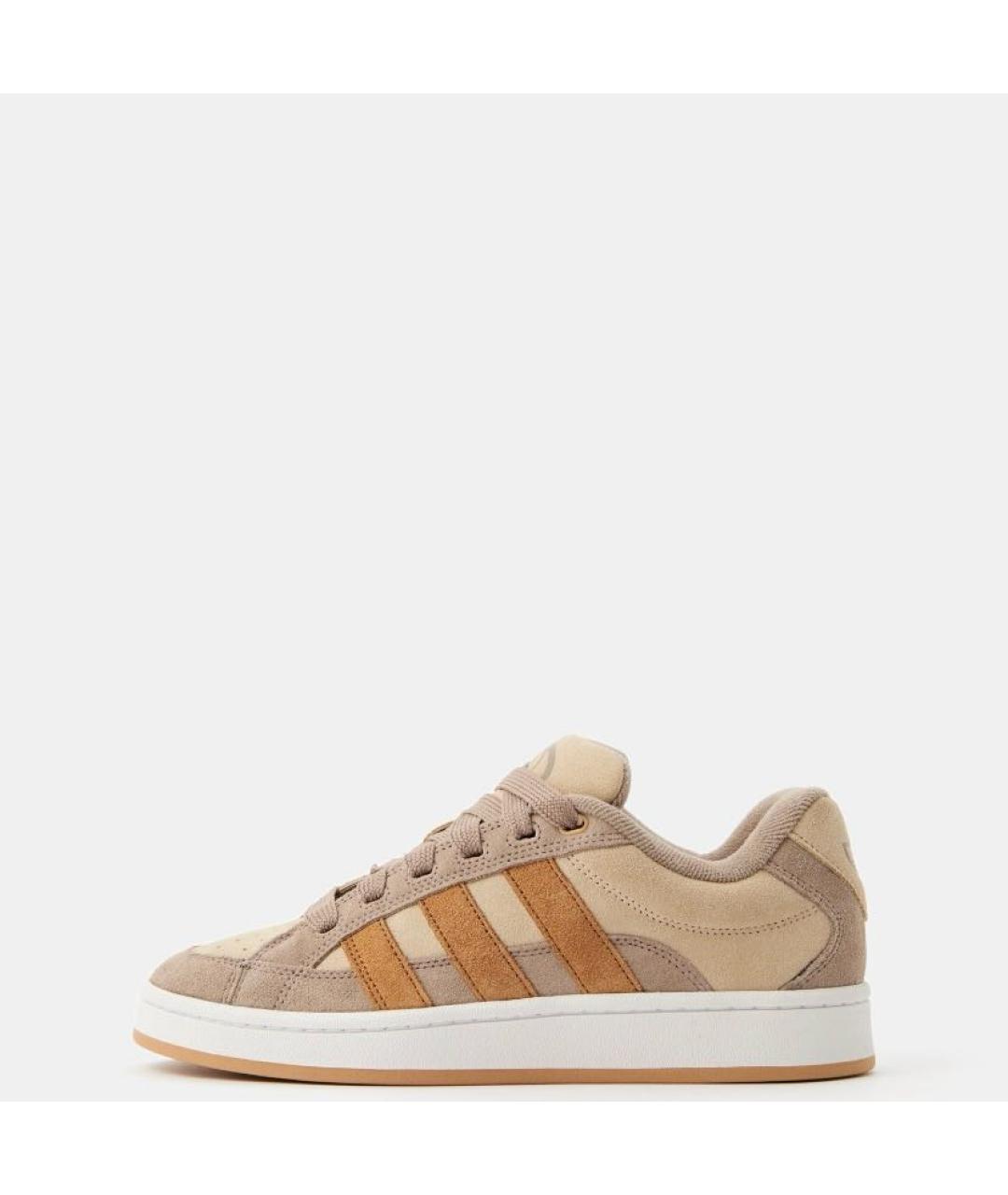 ADIDAS Бежевые замшевые кроссовки, фото 2