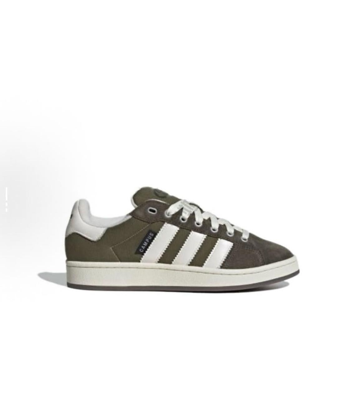 ADIDAS Хаки замшевые кроссовки, фото 7
