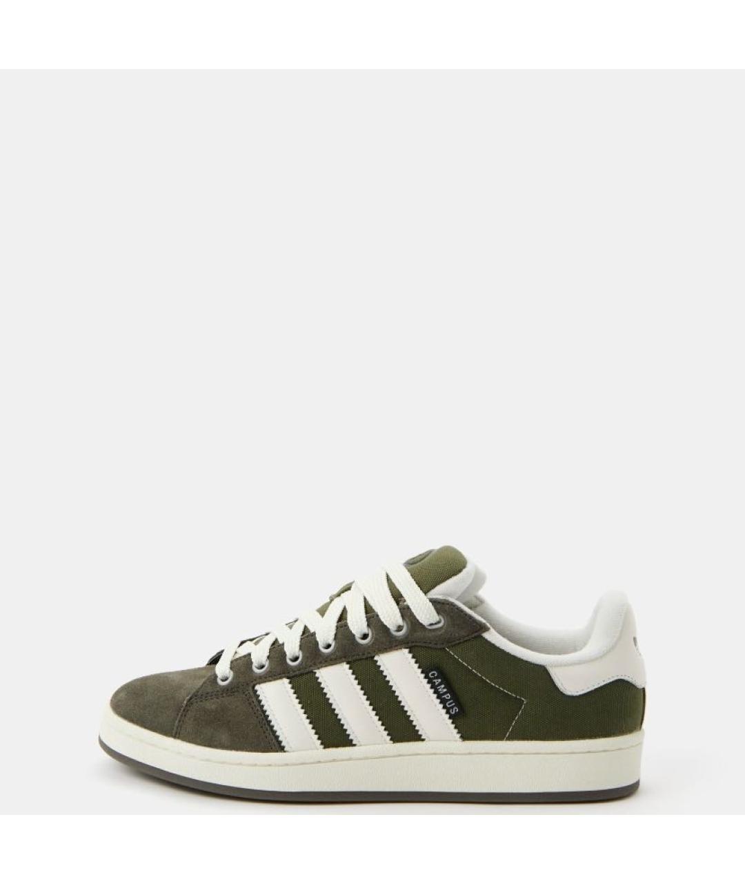 ADIDAS Хаки замшевые кроссовки, фото 2