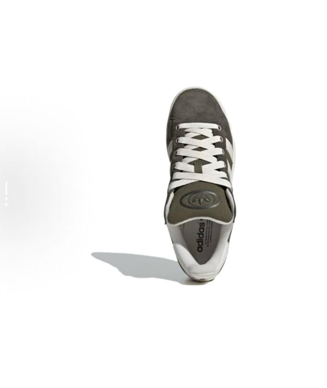 ADIDAS Хаки замшевые кроссовки, фото 5