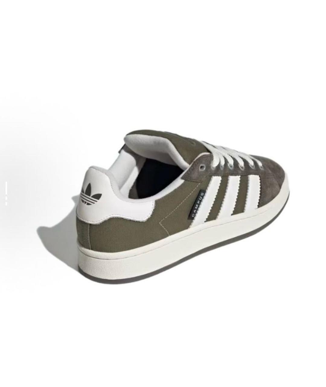 ADIDAS Хаки замшевые кроссовки, фото 4