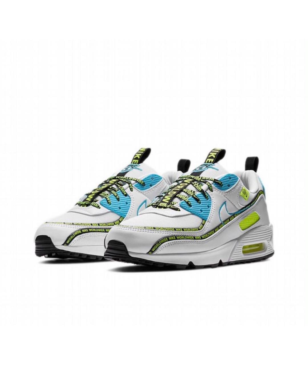 NIKE Белые кожаные низкие кроссовки / кеды, фото 2