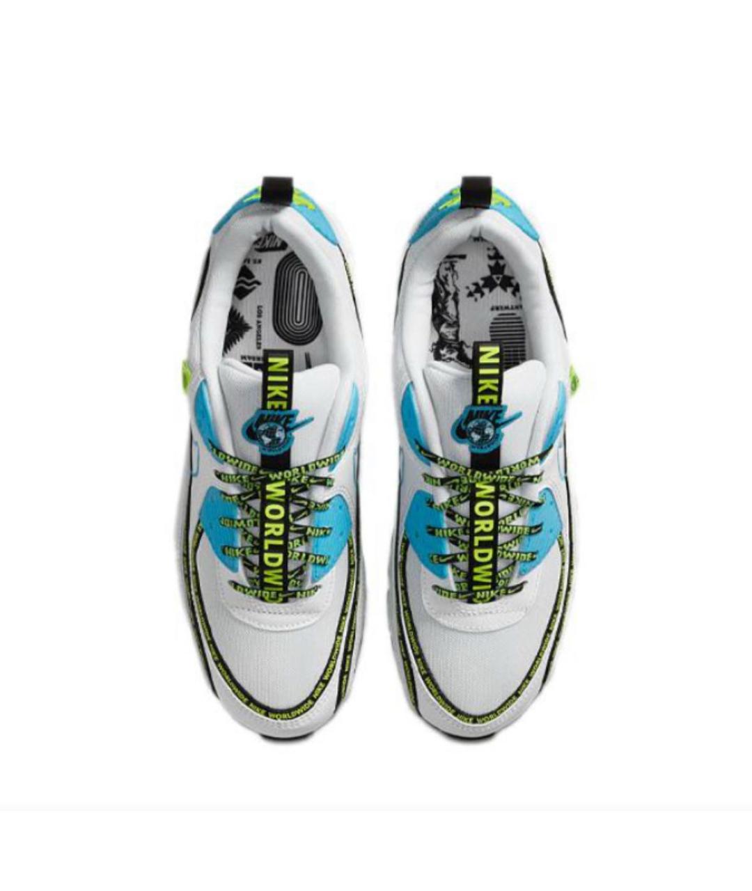NIKE Белые кожаные низкие кроссовки / кеды, фото 3