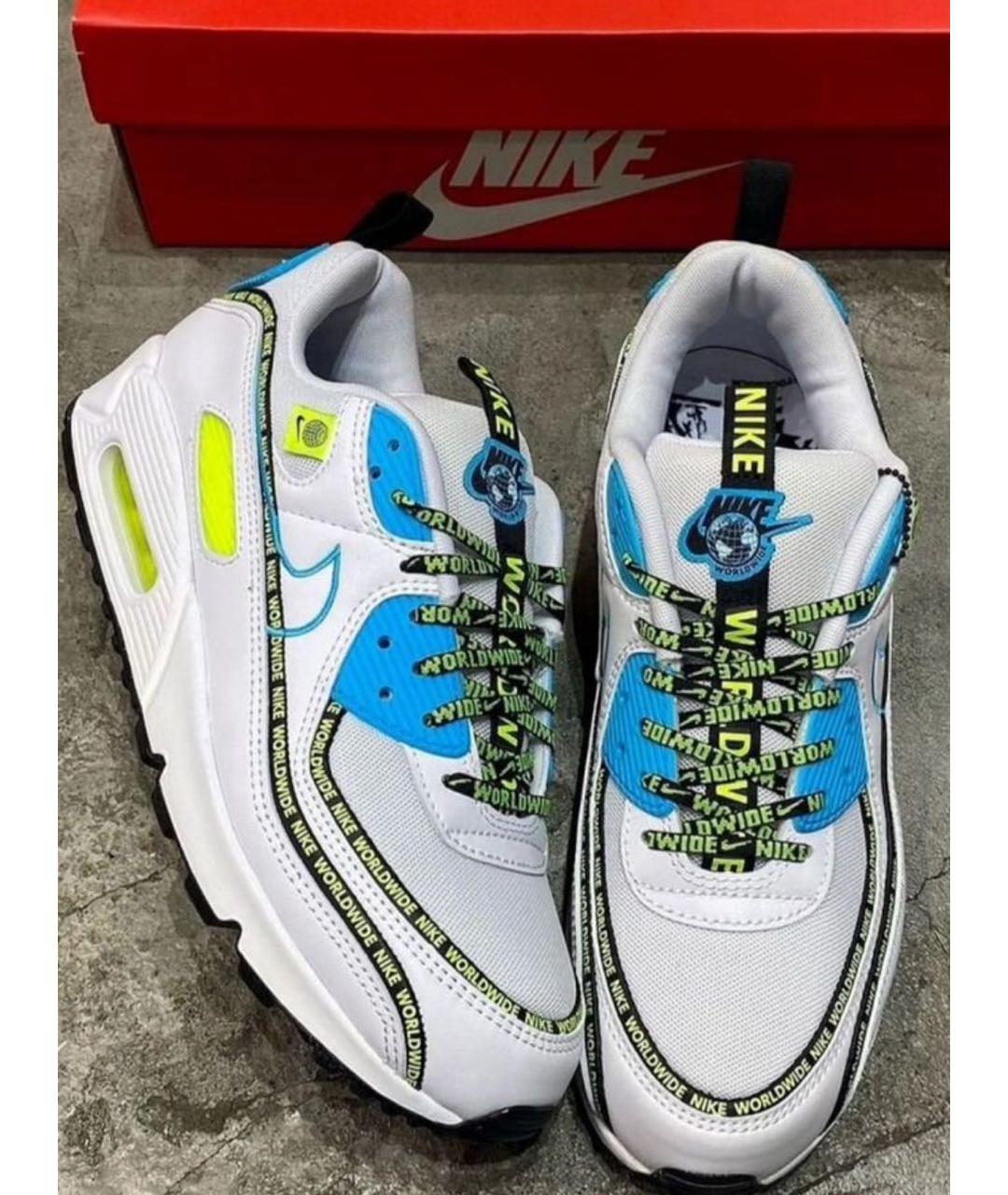 NIKE Белые кожаные низкие кроссовки / кеды, фото 5