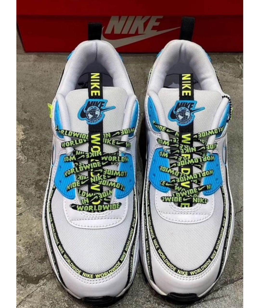 NIKE Белые кожаные низкие кроссовки / кеды, фото 6