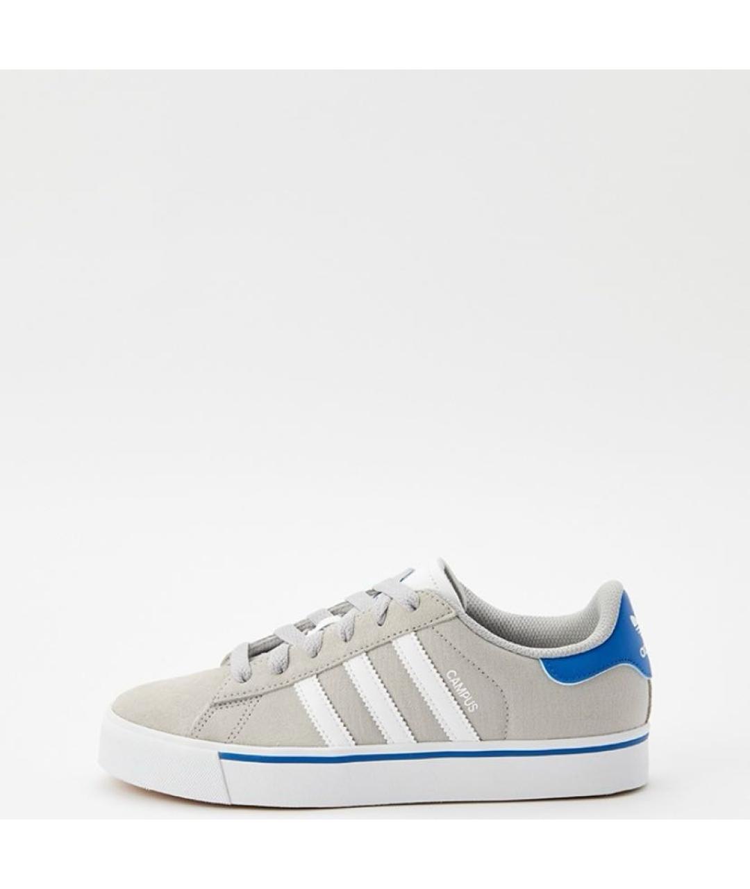 ADIDAS Серые текстильные кроссовки, фото 2