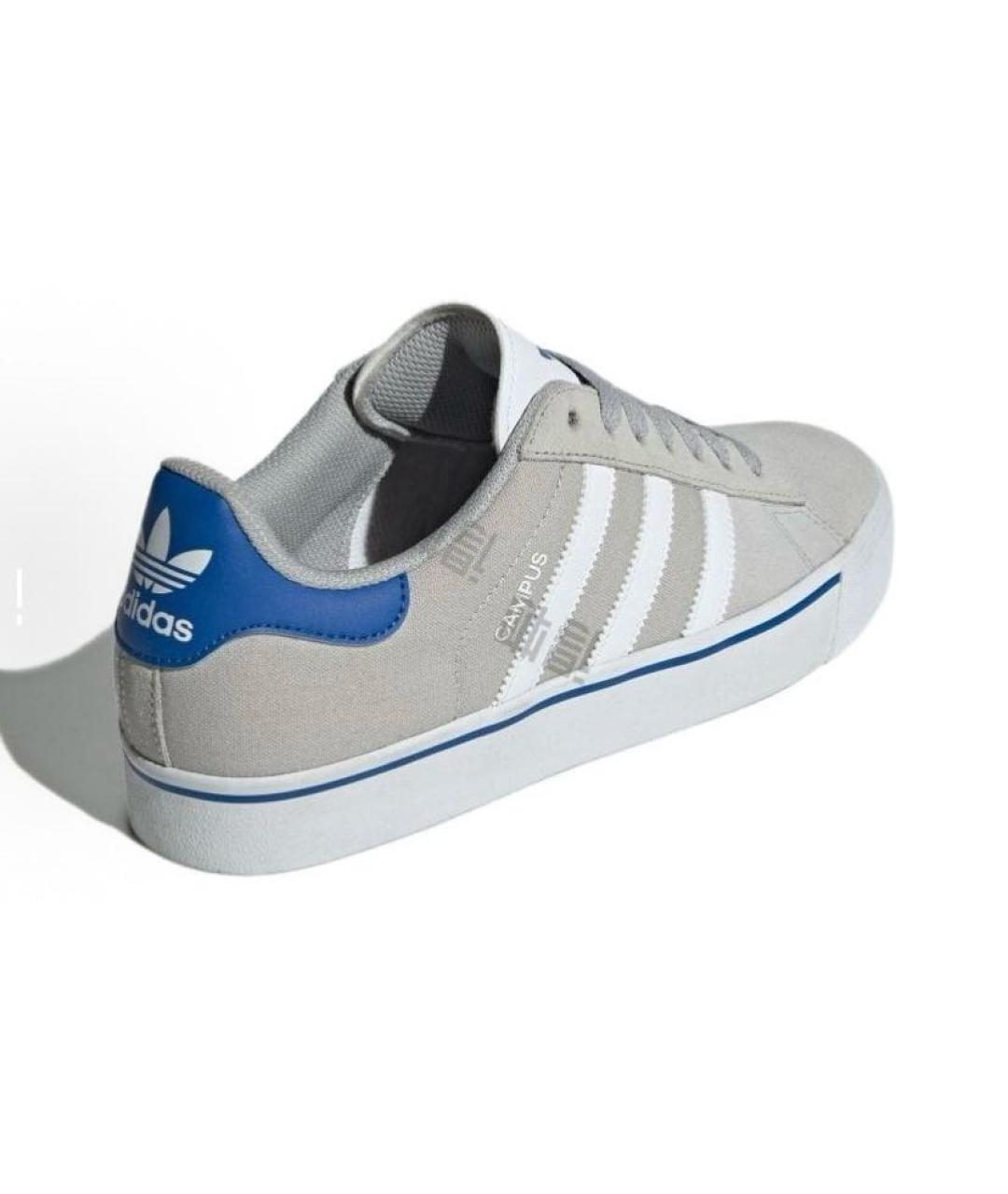 ADIDAS Серые текстильные кроссовки, фото 5